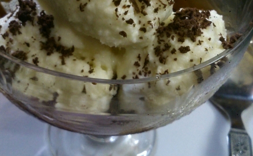 Vanilla Ice-cream With Milk Topping Or Malai
