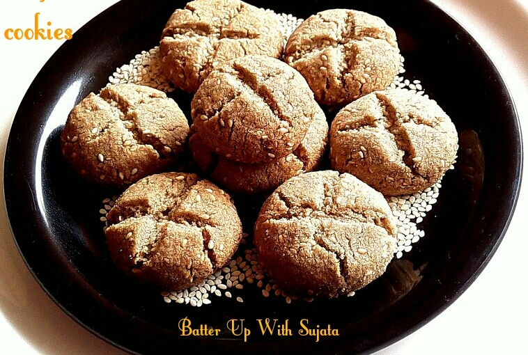 Gluten Free Pearl Millet Sesame Oats Cookies 
