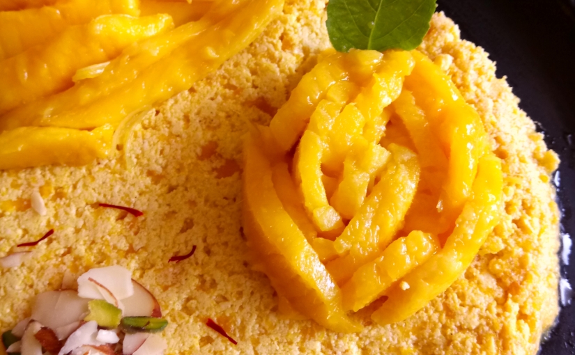 Mango Steamed Sandesh Or Aam Bhapa Sondesh 