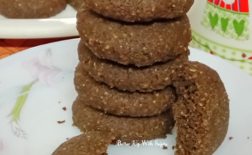 Ragi Or Finger Millet Oats Chocolate Cookies 