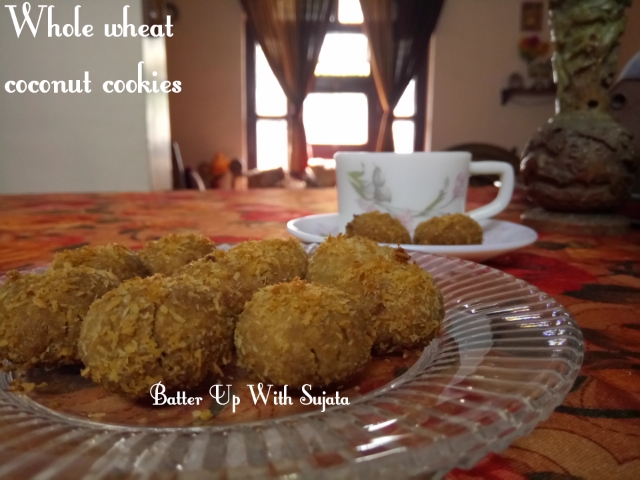 Whole Wheat Coconut Cookies 