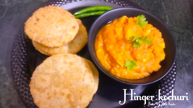 Hinger Kochuri Or Hing / Asafoetida Kachori With Potato Curry