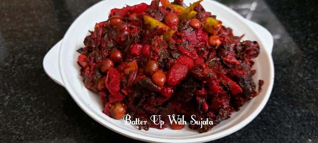 Beetroot Greens With Beetroot And Potato