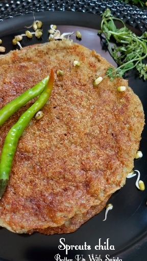 Sprouts Semolina Chila Or Pancakes