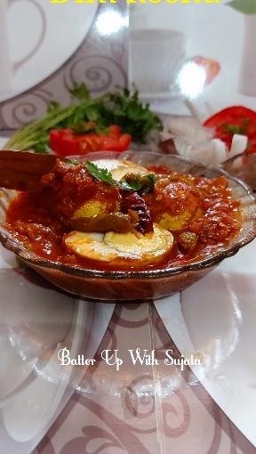 Dim Kosha Or Spicy Egg Curry With Thick Gravy