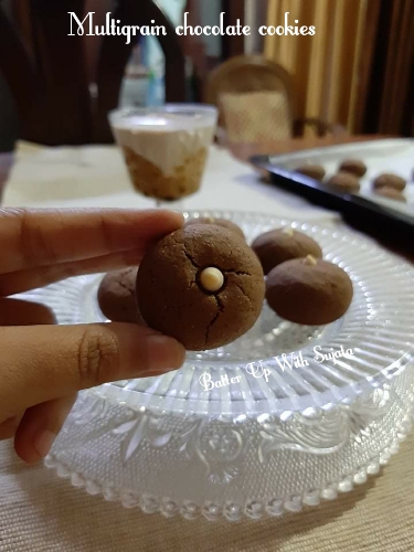Multigrain Chocolate Cookies Or Shortbread Cookies/Nankhatai
