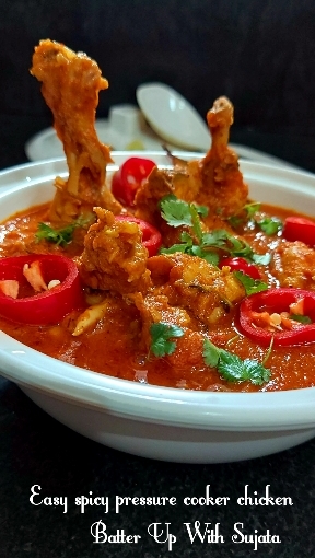 Easy Spicy Pressure Cooker Chicken Curry